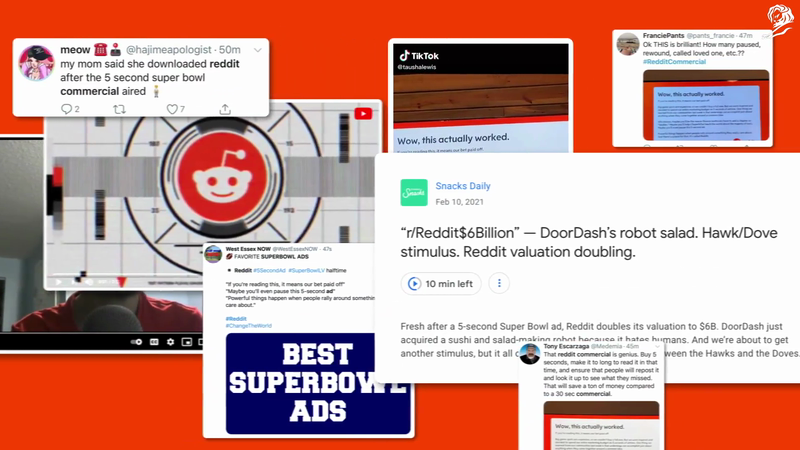 Reddit airs 5-second Super Bowl commercial