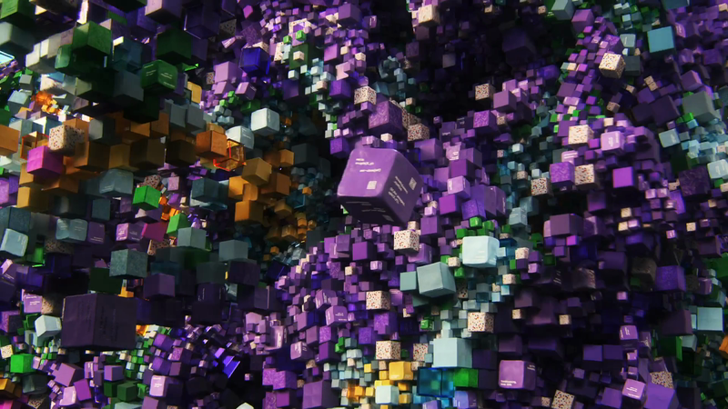 4K ♫ 60fps Music Video- 'Dark Purple Pillars World' ♫ (+2160p